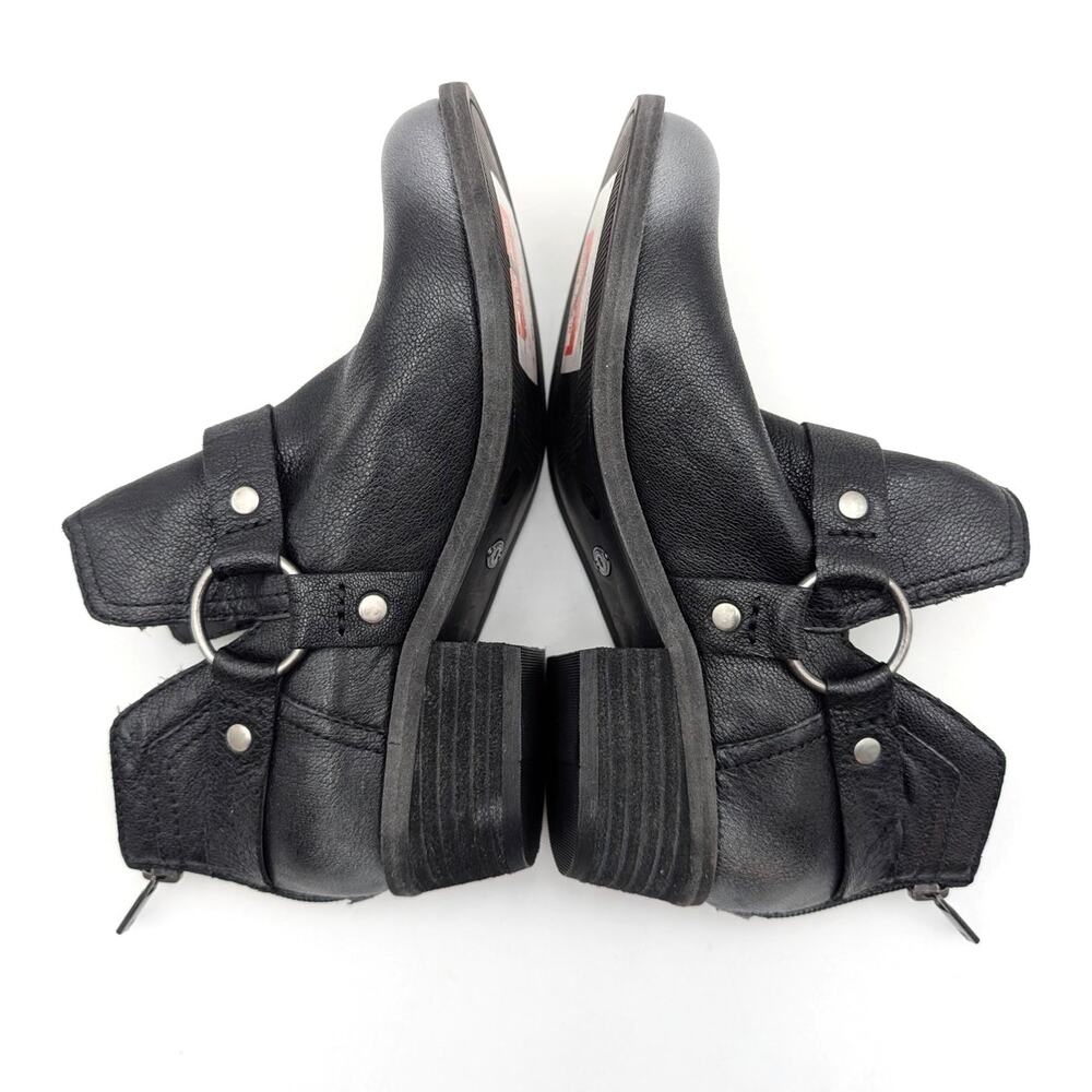 Lucky Brand Boltin Block Heel Ankle Bootie Back Zip Women's Black Sz US6M EU36.5 - Picture 7 of 11